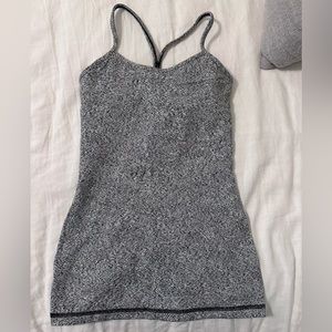 Black and White Lululemon Tank